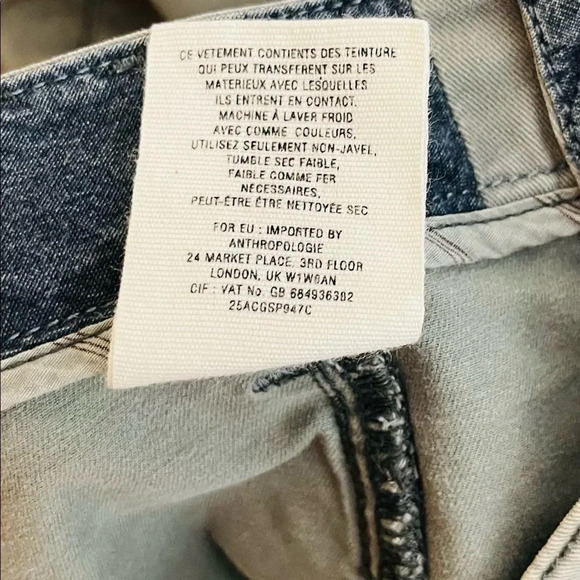 Anthropologie Daughters Of The Liberation | Jeans Utility Ankle Back Zip Leg - Picture 8 of 8